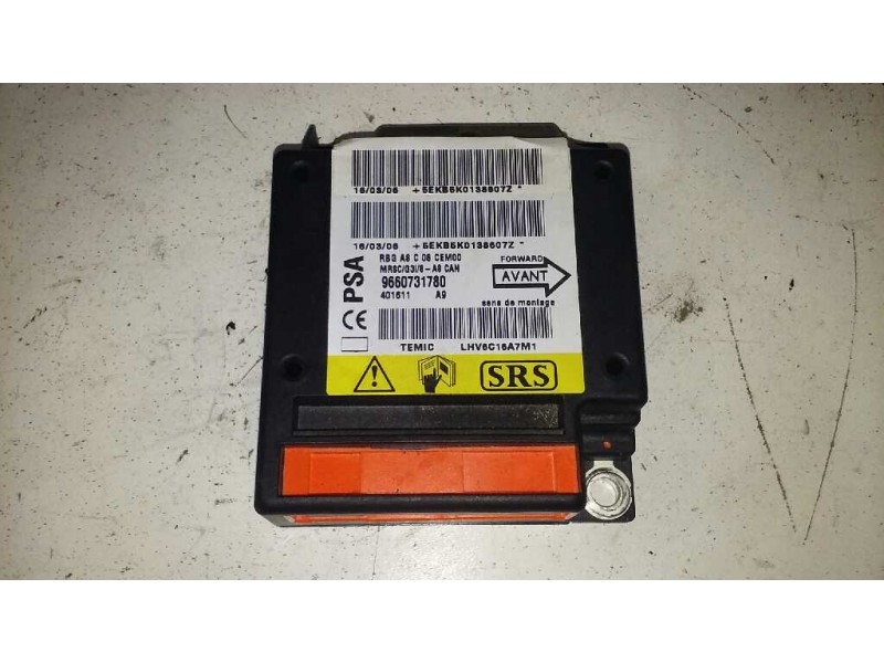 Recambio de centralita airbag para citroën c3 hdi 70 collection referencia OEM IAM 9660731780 9660731780 