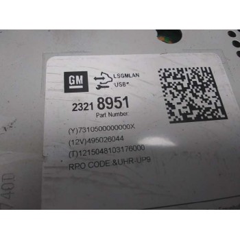 Recambio de sistema audio / radio cd para opel astra j lim. selective referencia OEM IAM 23218951 BOTONERA 13406665