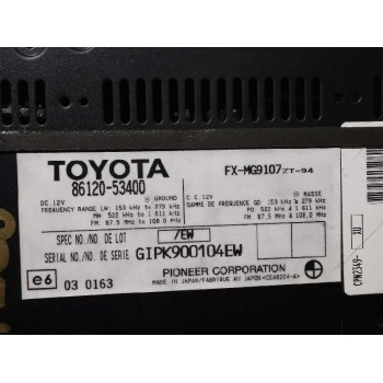 Recambio de sistema audio / radio cd para lexus is200 (ds2/is2) 2.2 d-cat referencia OEM IAM 8612053400  