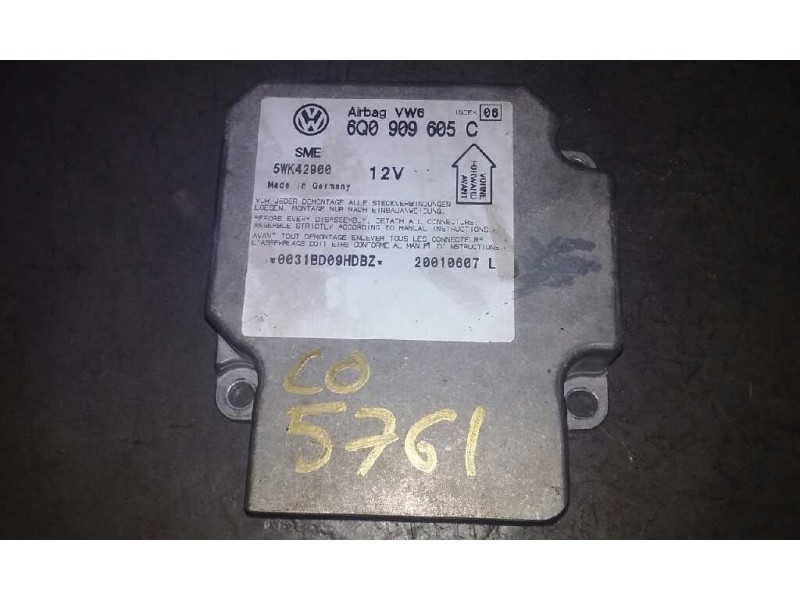 Recambio de centralita airbag para volkswagen passat berlina (3b3) executive referencia OEM IAM 6Q0909605C 6Q0909605C 