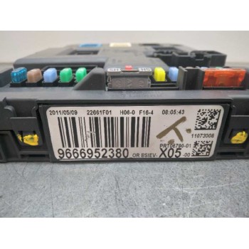 Recambio de centralita bsi para citroën c3 picasso attraction referencia OEM IAM 9666952380  