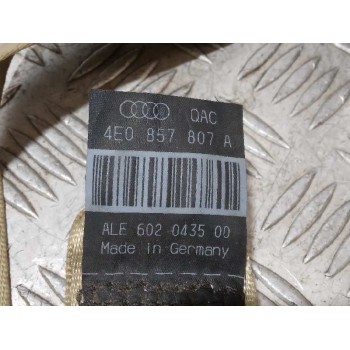 Recambio de cinturon seguridad trasero central para audi a8 (4e2) 3.7 quattro referencia OEM IAM 4E0857807A 601782900 