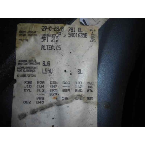 seat altea (5p1) del año 2004