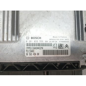 Recambio de centralita motor uce para toyota proace furgoneta (mdz_) 1.5 d4d (mdz1) referencia OEM IAM 0281039556 9850563780 