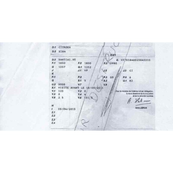 citroën xantia berlina del año 1996