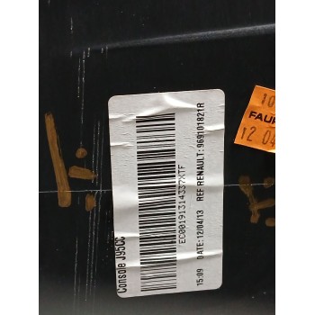 Recambio de apoyabrazos central para renault scenic iii expression referencia OEM IAM 969101821r CUERO NEGRO 