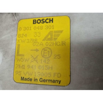 Recambio de faro izquierdo para volkswagen sharan (7m8) básico referencia OEM IAM 7M1941015H 95VW13005FD BOSCH