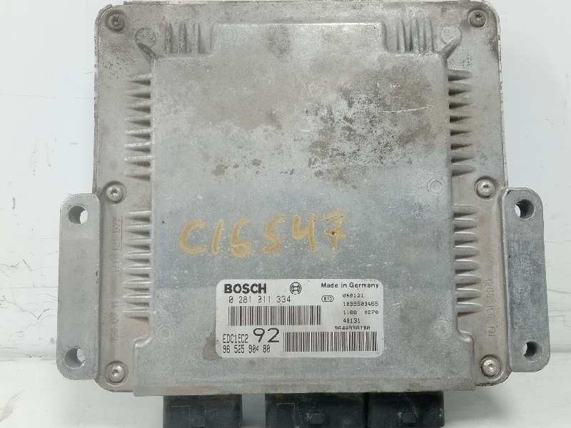 Recambio de centralita motor uce para peugeot 807 st pack referencia OEM IAM 0281011334 9652590480 BOSCH