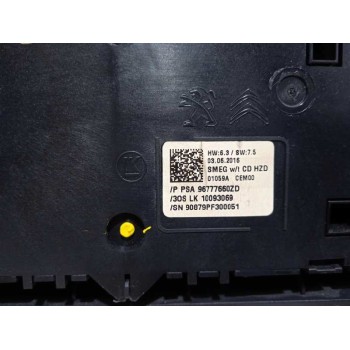 Recambio de mando multifuncion para peugeot 308 style referencia OEM IAM 96777660ZD RADIO CLIMA CON WARNING