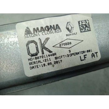 Recambio de elevalunas delantero izquierdo para dacia sandero stepway referencia OEM IAM 807211440R ELÉCTRICO 4P 6 PINS