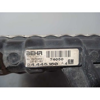 Recambio de radiador agua para opel corsa c club referencia OEM IAM 24445160 37.5 X 54 