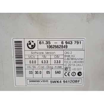Recambio de modulo electronico para bmw serie 3 berlina (e90) 320d referencia OEM IAM 61356943791 6943791 