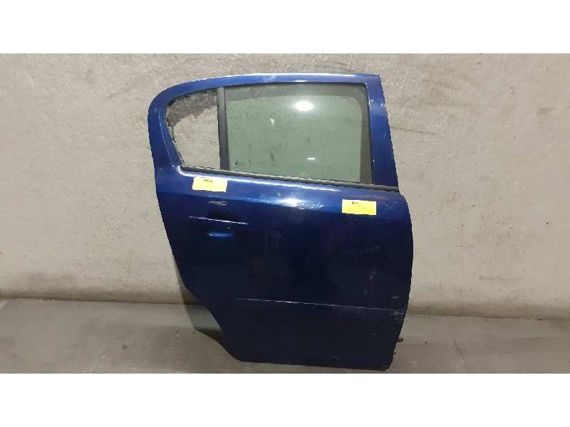 Recambio de puerta trasera derecha para opel corsa d enjoy referencia OEM IAM  AZUL SIN MANETA