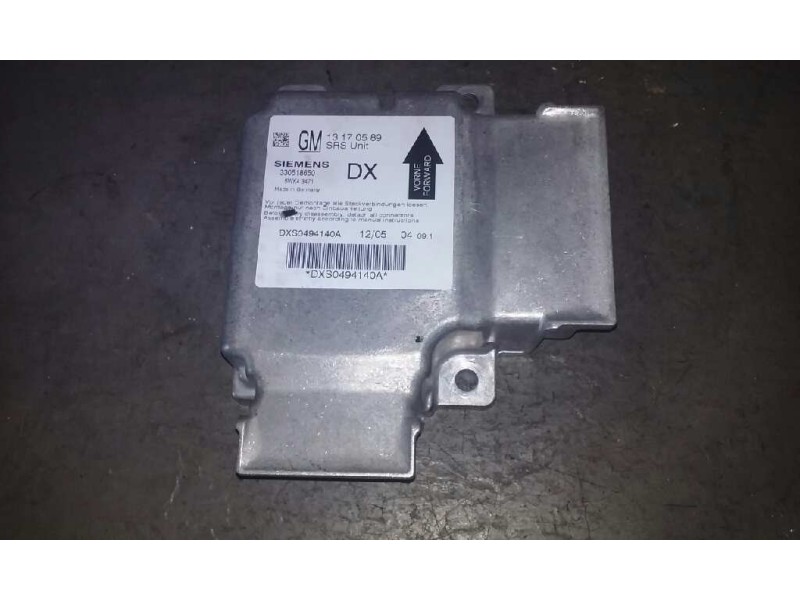 Recambio de centralita airbag para opel vectra c berlina cosmo referencia OEM IAM 13170589 13170589 
