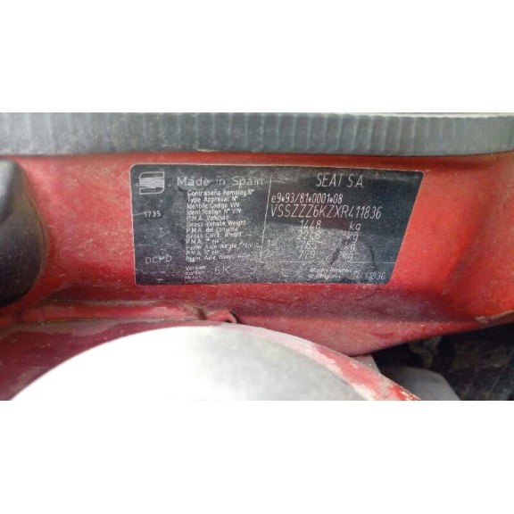 seat ibiza (6k1) del año 1999