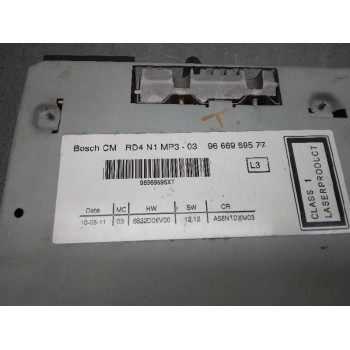Recambio de sistema audio / radio cd para citroën c3 picasso attraction referencia OEM IAM 9666959577  