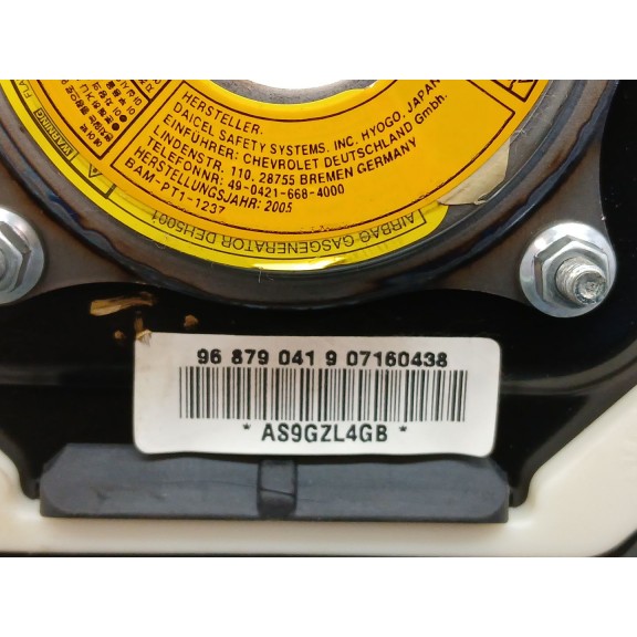 Recambio de airbag delantero izquierdo para chevrolet aveo / kalos sedán (t250, t255) 1.4 referencia OEM IAM 968790419  