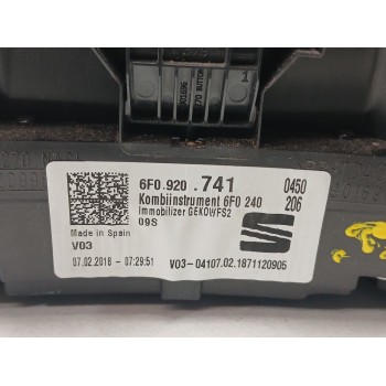 Recambio de cuadro instrumentos para seat arona (kj7, kjp) 1.6 tdi referencia OEM IAM 6f0920741  