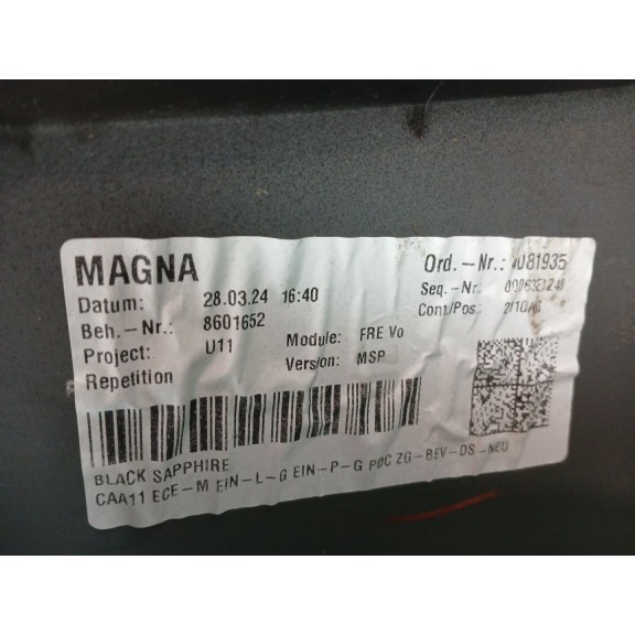 Recambio de paragolpes delantero para bmw x1 (u11) ix1 xdrive30 referencia OEM IAM 51119881907 sport fr 