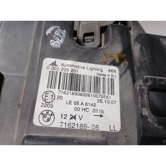 Recambio de faro izquierdo para bmw x3 (e83) 2.0 sd referencia OEM IAM 716218906 0301235201 óptica golpeada