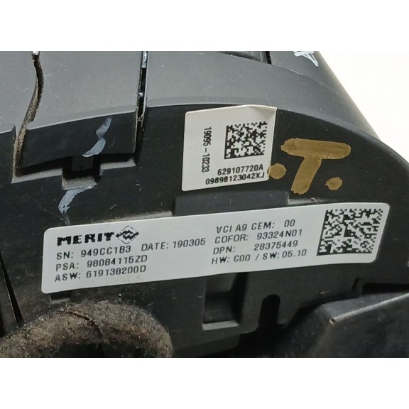 Recambio de volante para peugeot 2008 (--.2013) referencia OEM IAM 98084115zd SIN AIRBAG 