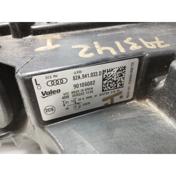 Recambio de faro izquierdo para audi a1 sportback (gba) 30 tfsi referencia OEM IAM 82A941033D  90106082