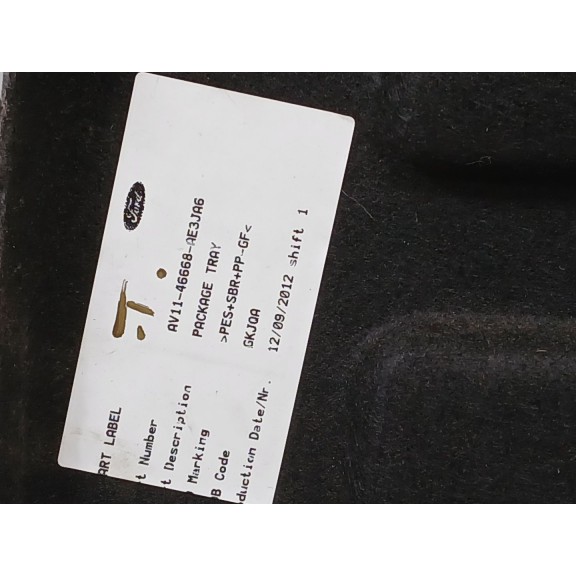 Recambio de bandeja trasera para ford b-max trend referencia OEM IAM av1146668ae  