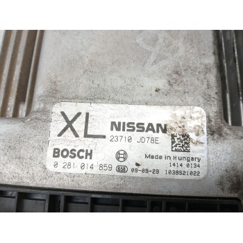 Recambio de centralita motor uce para nissan qashqai i (j10, nj10) 2.0 dci referencia OEM IAM 0281010859 23710JD78E 