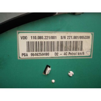 Recambio de cuadro instrumentos para peugeot 407 sr confort referencia OEM IAM 9646259480  