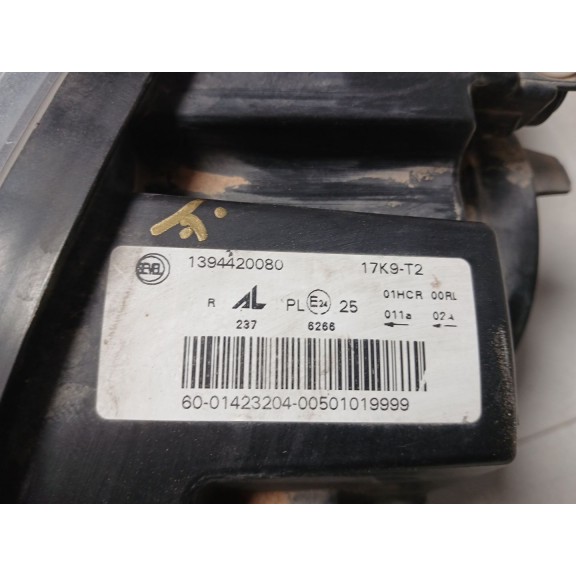 Recambio de faro derecho para peugeot boxer furgoneta 2.2 bluehdi 140 referencia OEM IAM 1394420080  