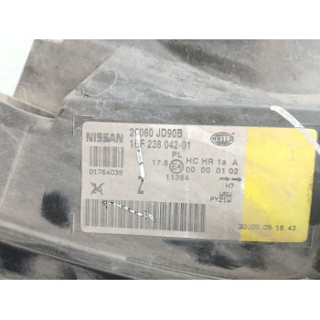 Recambio de faro izquierdo para nissan qashqai i (j10, nj10) 2.0 dci referencia OEM IAM 26060JD90B  
