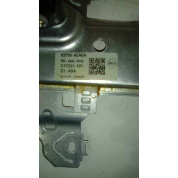 Recambio de elevalunas trasero derecho para nissan qashqai (j11) 360 referencia OEM IAM  ELECTRICO 2 PINS