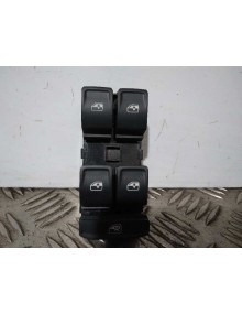 Recambio de mando elevalunas delantero izquierdo para seat leon (5f1) referencia OEM IAM 5G0959857G NUEVO 4 TECLAS