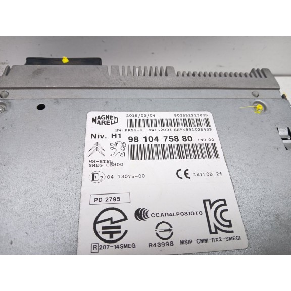 Recambio de sistema audio / radio cd para peugeot 308 sw allure referencia OEM IAM  MULTIMEDIA 