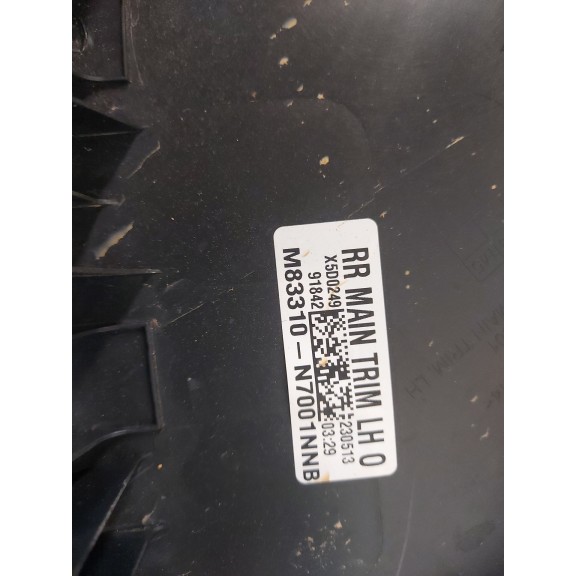 Recambio de guarnecido puerta trasera izquierda para hyundai tucson (nx4e, nx4a) 1.6 t-gdi hybrid referencia OEM IAM   