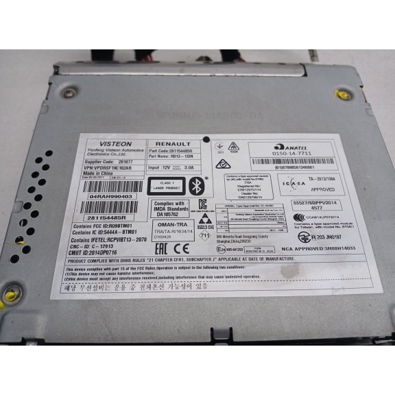 Recambio de sistema audio / radio cd para renault master kasten l1h1 ka 2,8t referencia OEM IAM   