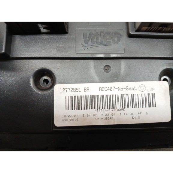 Recambio de mando climatizador para saab 9-3 berlina 1.9 tid linear (i/d) referencia OEM IAM 12772891BA NE9B7831SHIBaHE / ACC407