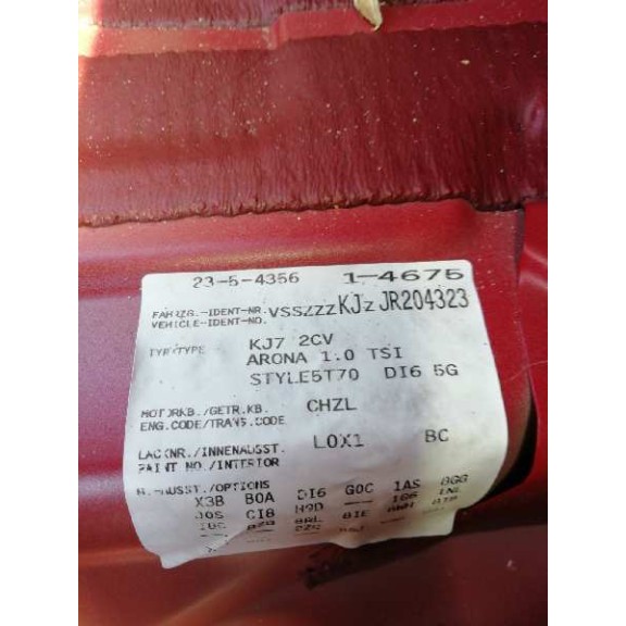 seat arona del año 2018