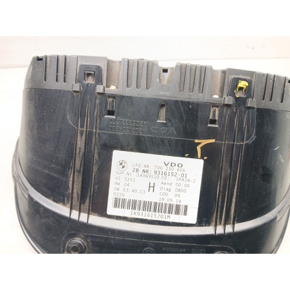 Recambio de cuadro instrumentos para bmw x1 (e84) sdrive 18 d referencia OEM IAM 931615201 14369510 