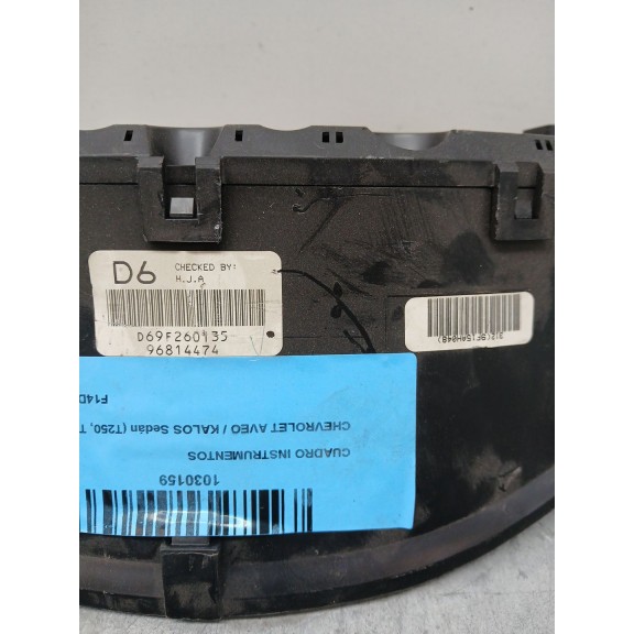 Recambio de cuadro instrumentos para chevrolet aveo / kalos sedán (t250, t255) 1.4 referencia OEM IAM 96814471  