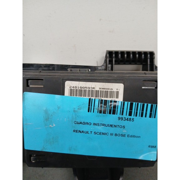 Recambio de cuadro instrumentos para renault scenic iii bose edition referencia OEM IAM 248100593r  