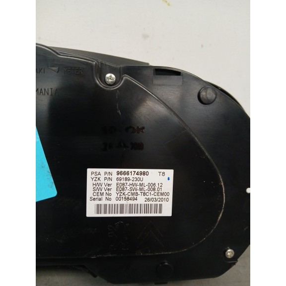 Recambio de cuadro instrumentos para peugeot 3008 premium referencia OEM IAM 9666174980  