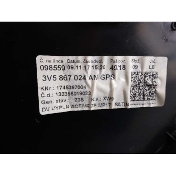 Recambio de guarnecido puerta trasera derecha para skoda superb (3v3) active referencia OEM IAM 3V5867024AN  