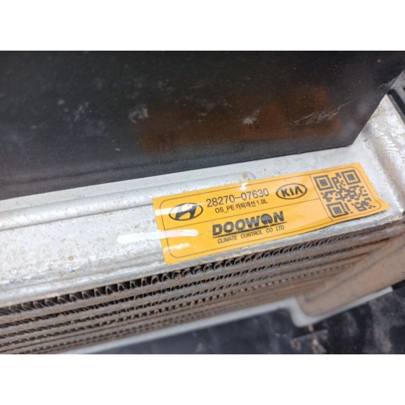 Recambio de intercooler para hyundai kona (os, ose, osi) 1.0 t-gdi referencia OEM IAM 2827007630  