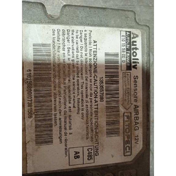 Recambio de centralita airbag para fiat fiorino básico referencia OEM IAM 610155800D 1353557080 