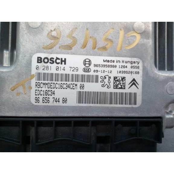 Recambio de centralita motor uce para citroën c4 grand picasso exclusive referencia OEM IAM 0281014729  9665674480