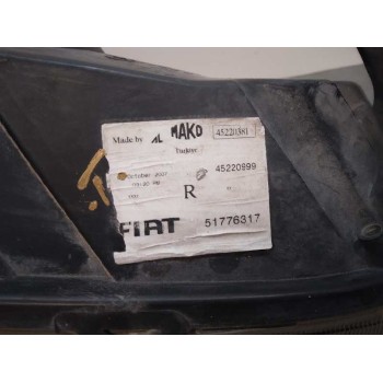 Recambio de faro derecho para fiat linea (110) 1.3 16v jtd cat referencia OEM IAM 51776317 45220999 