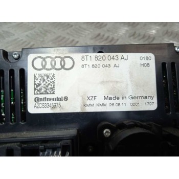Recambio de mando climatizador para audi a5 coupe (8t) 2.0 tdi referencia OEM IAM 8T1820043AJ  