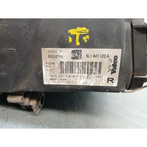 Recambio de faro derecho para seat ibiza iii (6l1) 1.9 sdi referencia OEM IAM 6L1941022A 89306230 89306230