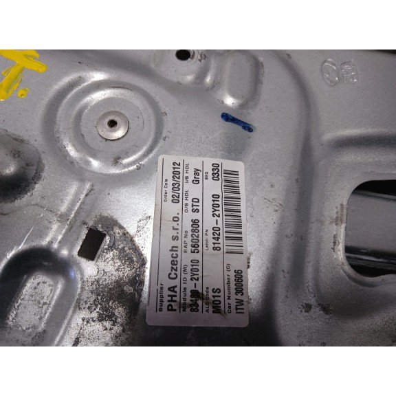Recambio de elevalunas trasero derecho para hyundai ix35 classic 2wd referencia OEM IAM 834802Y010  